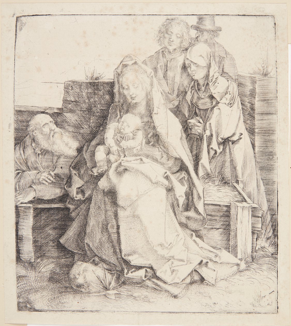 Den hellige familie, seks personer af Albrecht Dürer