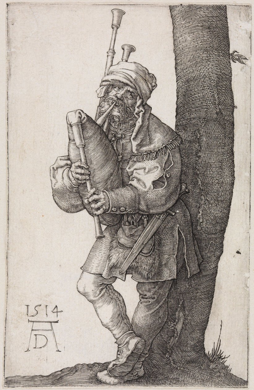 Sækkepibespilleren af Albrecht Dürer
