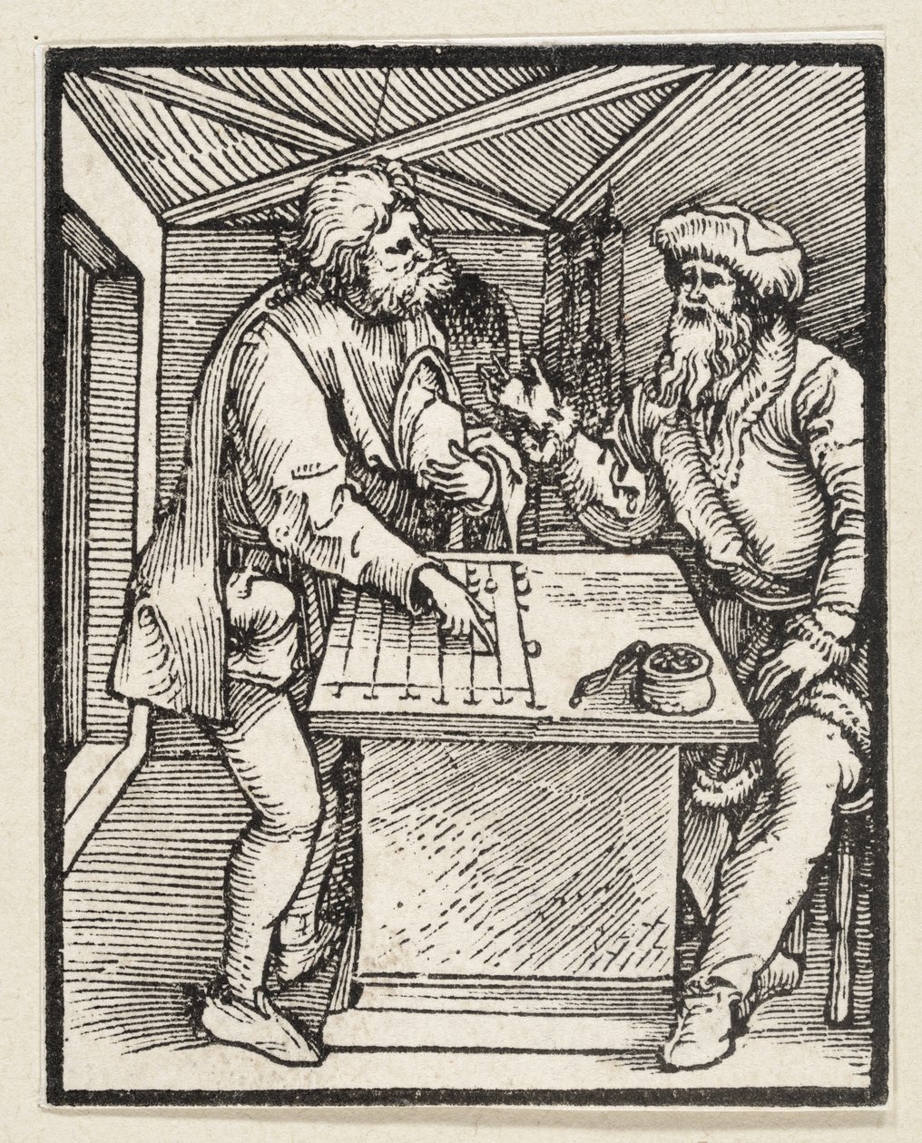Den rige mand og hans forvalter (fra: Postilla, 43 træsnit) af Albrecht Dürer