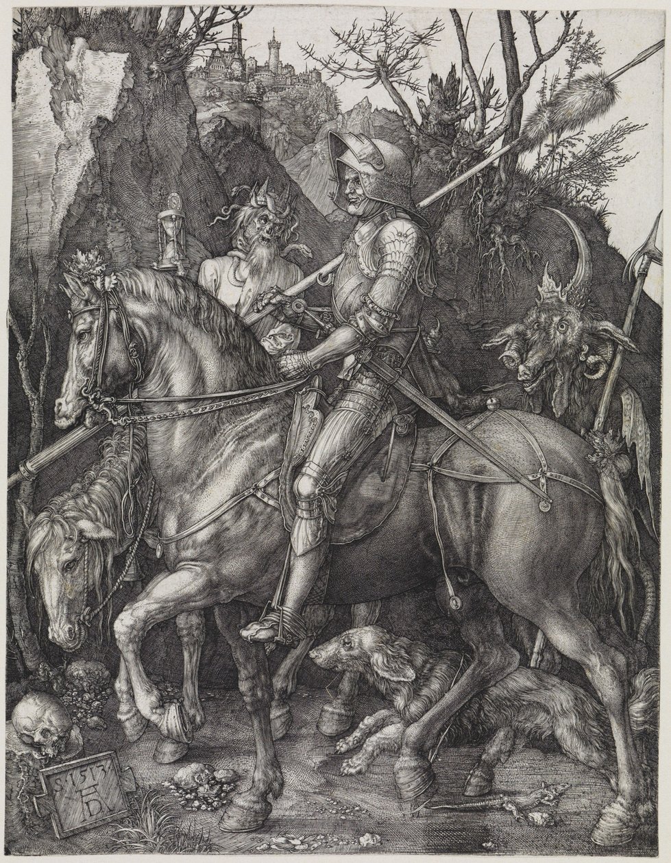 Rytteren (Ridder, død og djævel) af Albrecht Dürer