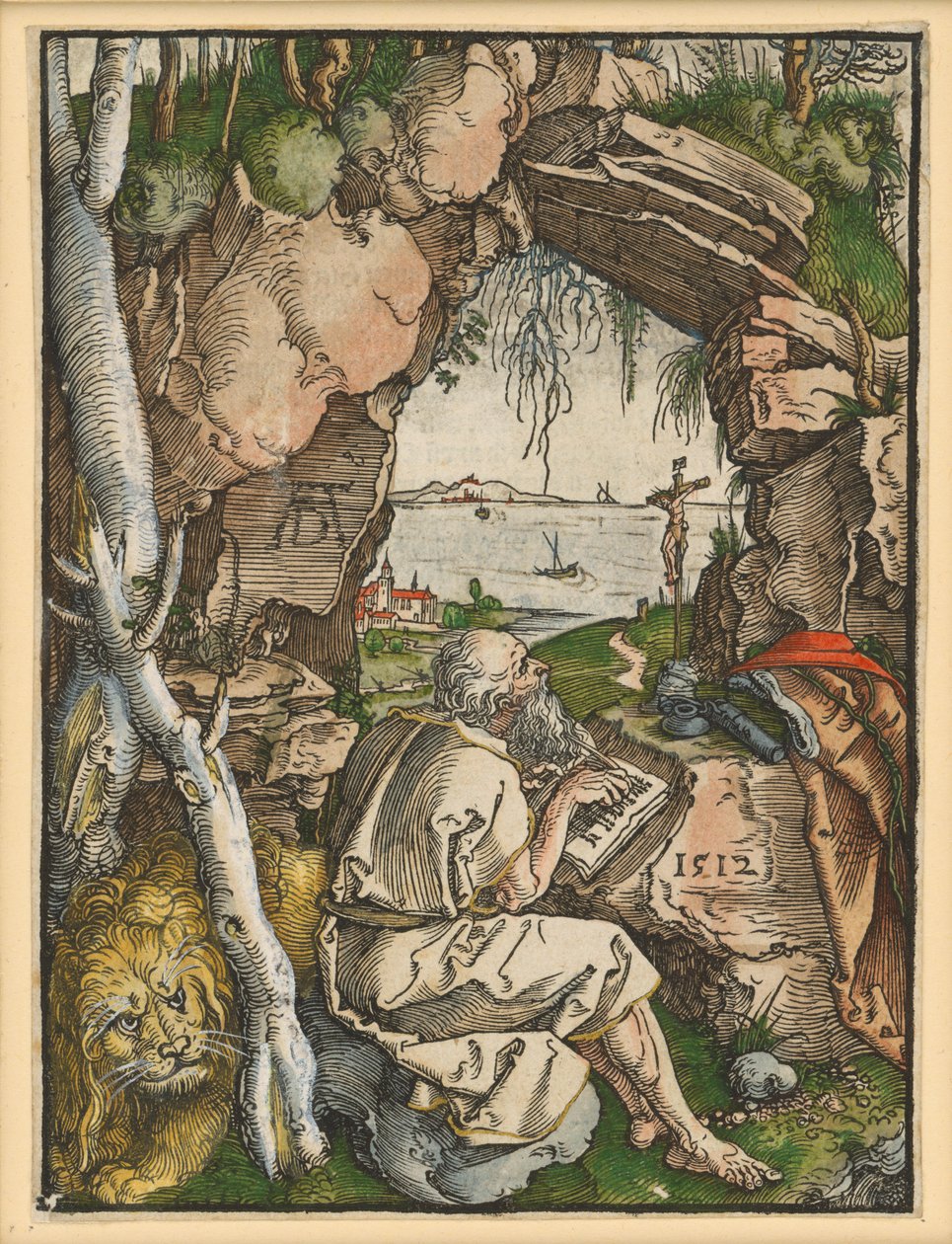 Den hellige Hieronymus i klippegrotten af Albrecht Dürer