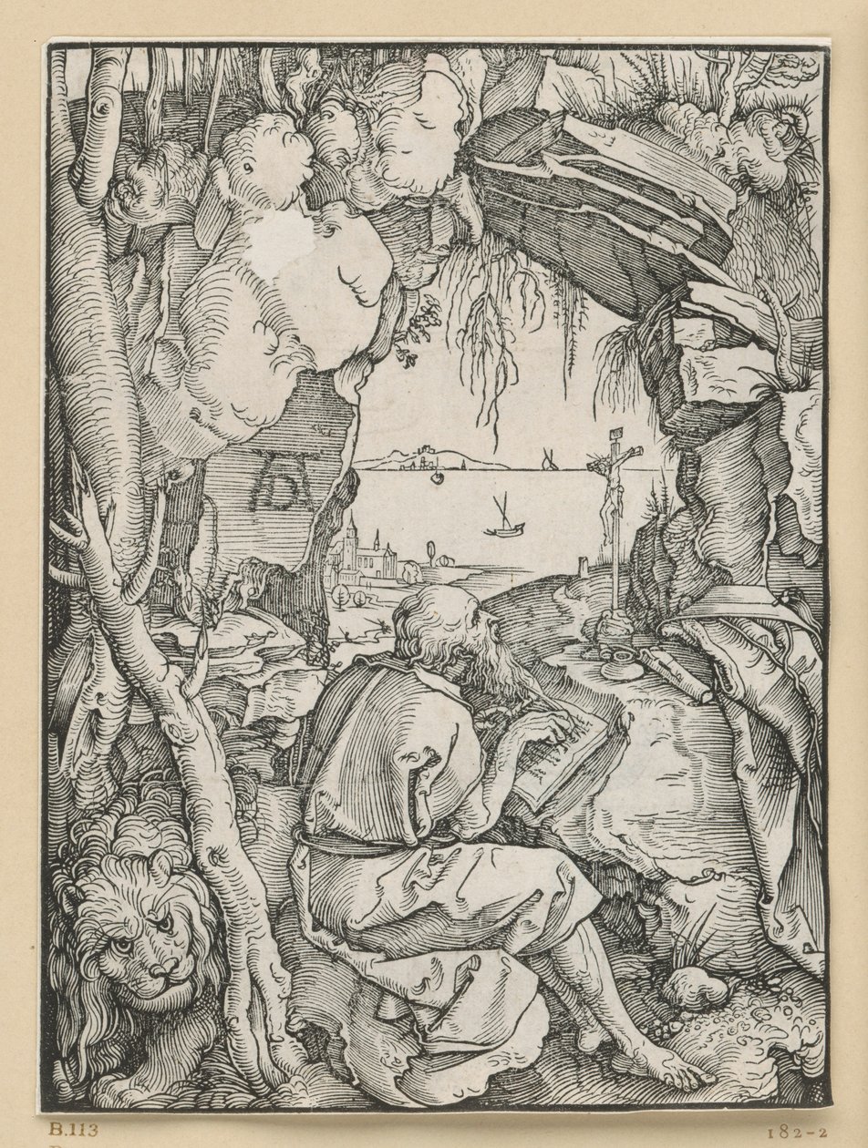 Sankt Hieronymus i klippegrotten af Albrecht Dürer