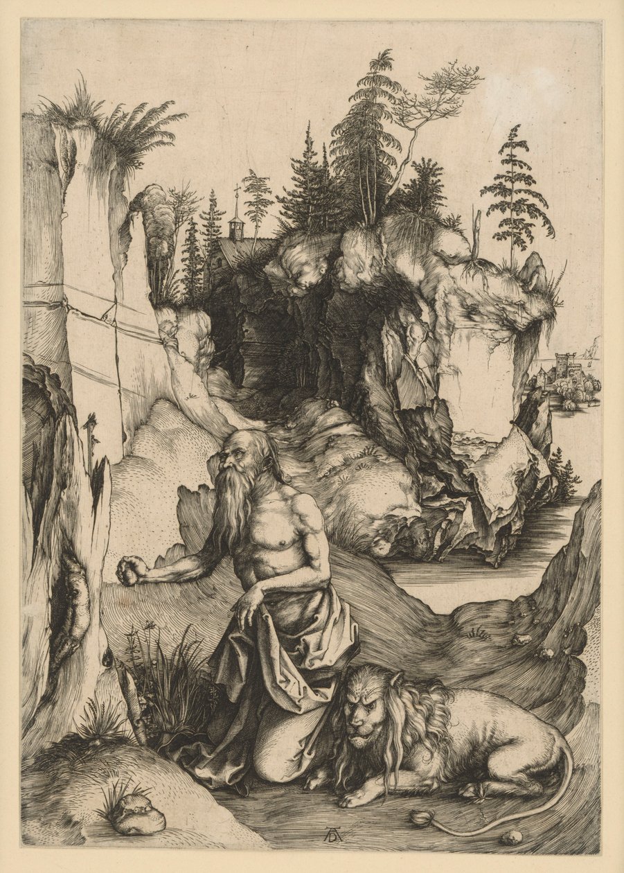 Sankt Hieronymus i ørkenen af Albrecht Dürer