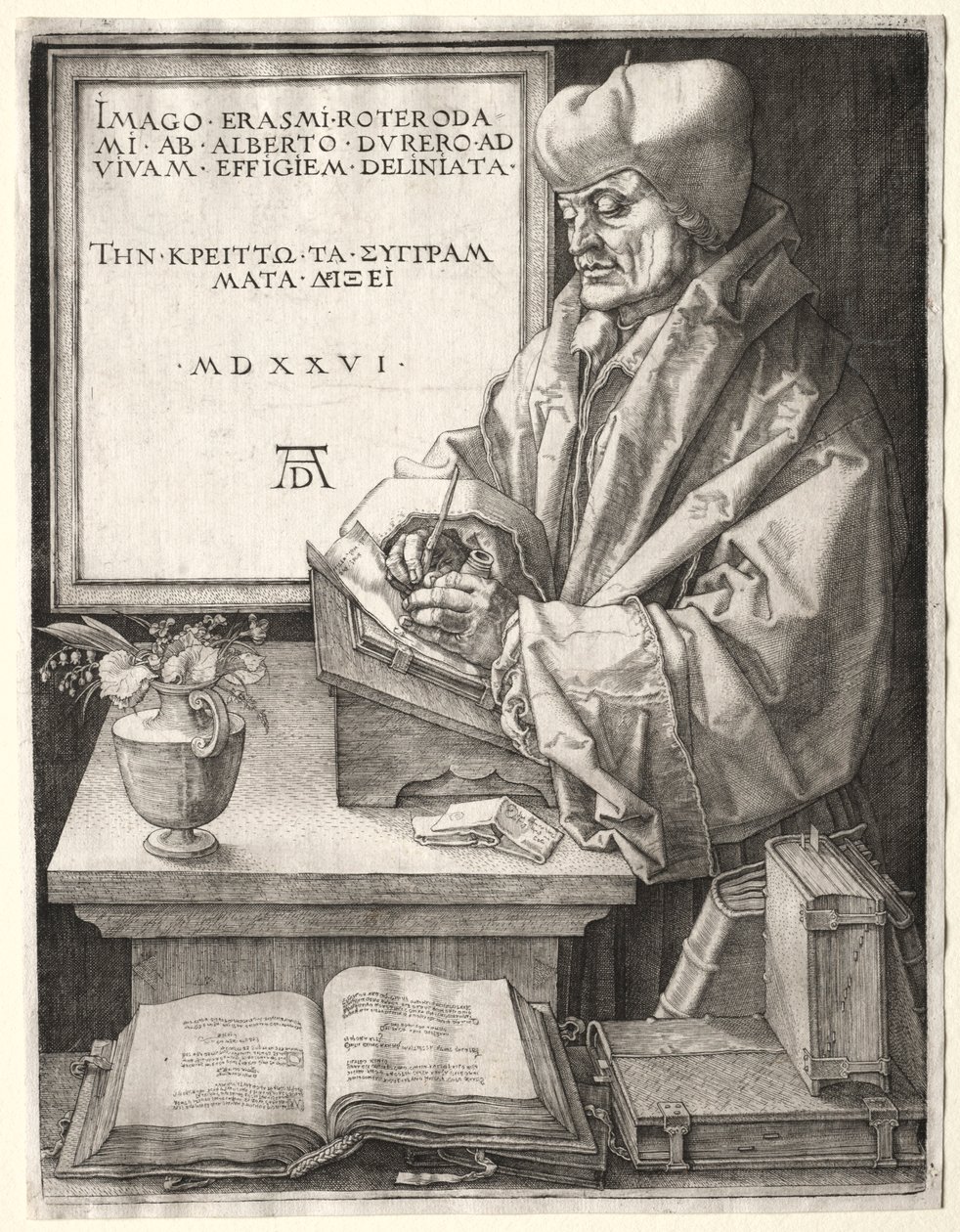 Desiderius Erasmus af Rotterdam, 1526. af Albrecht Dürer