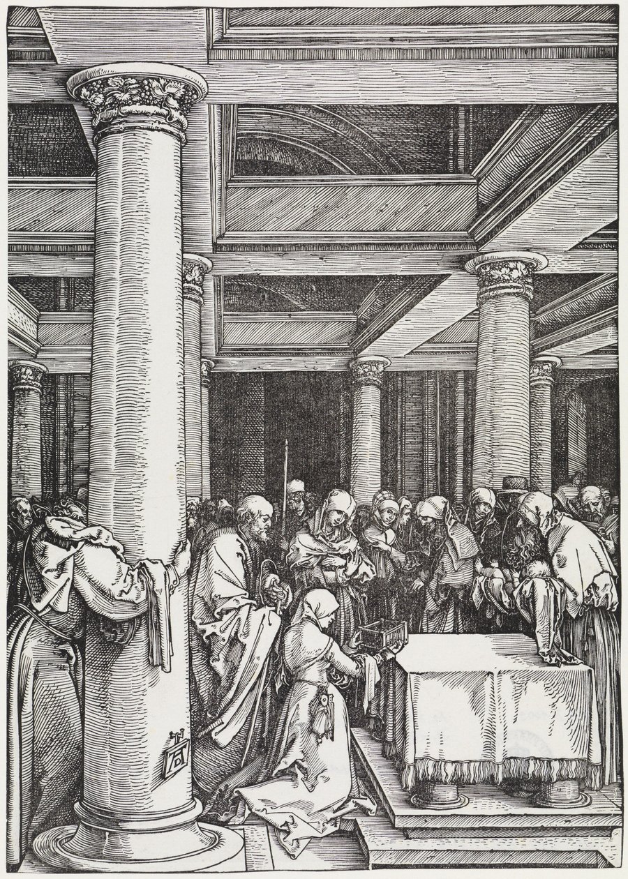 Fremvisningen i templet af Albrecht Dürer