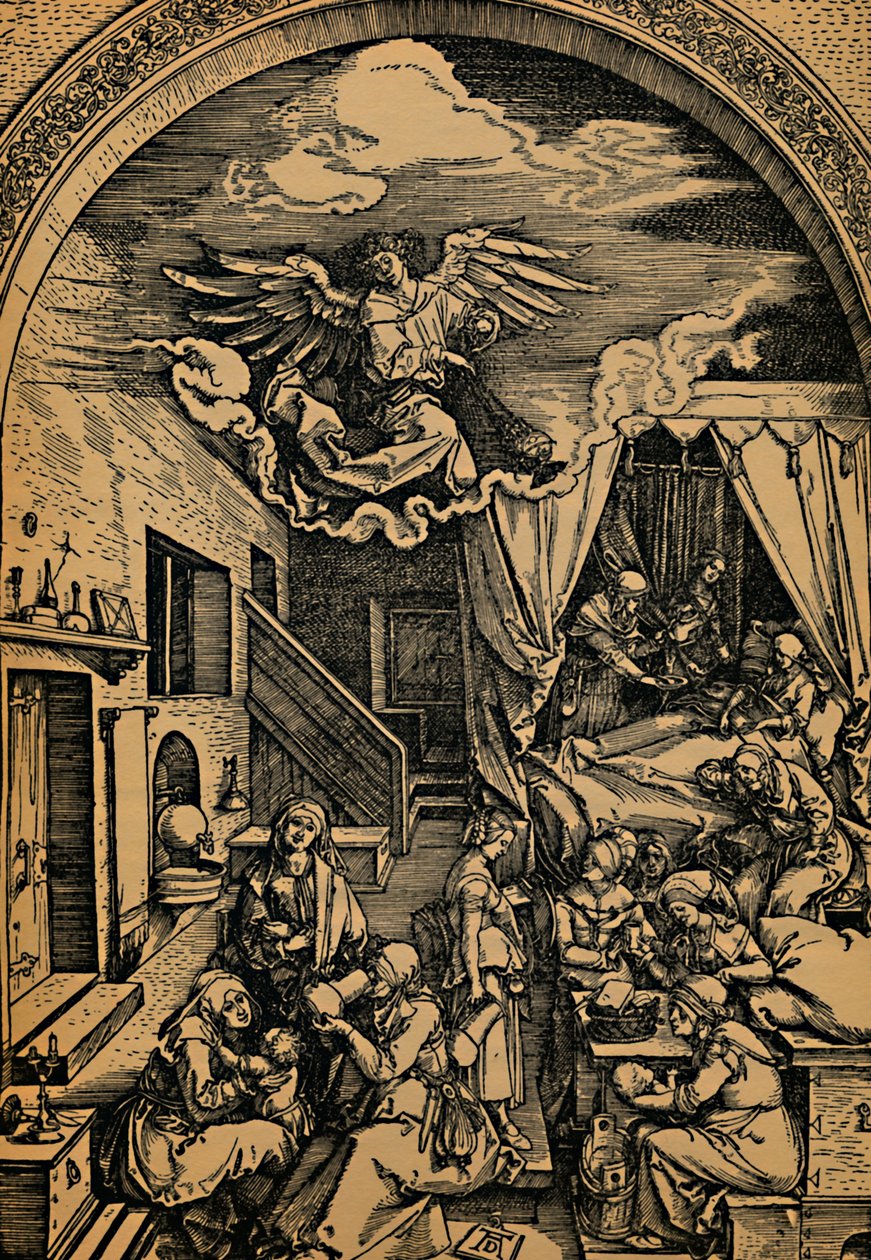 Marias fødsel, Marias fødsel, 1503 - 1504. af Albrecht Dürer