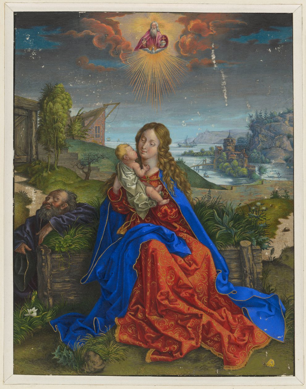 Den hellige familie med sommerfuglen af Albrecht Dürer