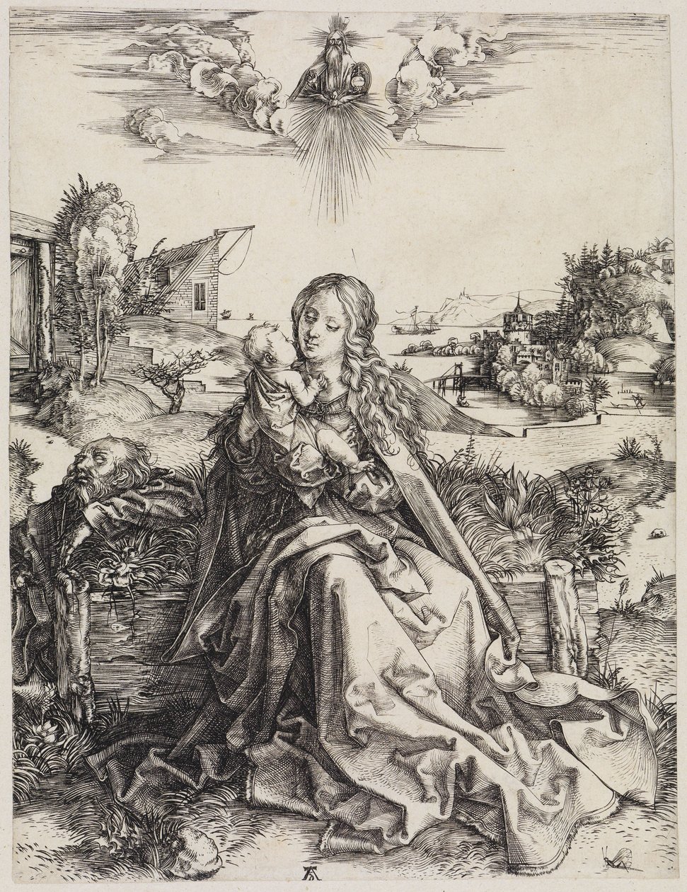 Den hellige familie med græshoppen af Albrecht Dürer