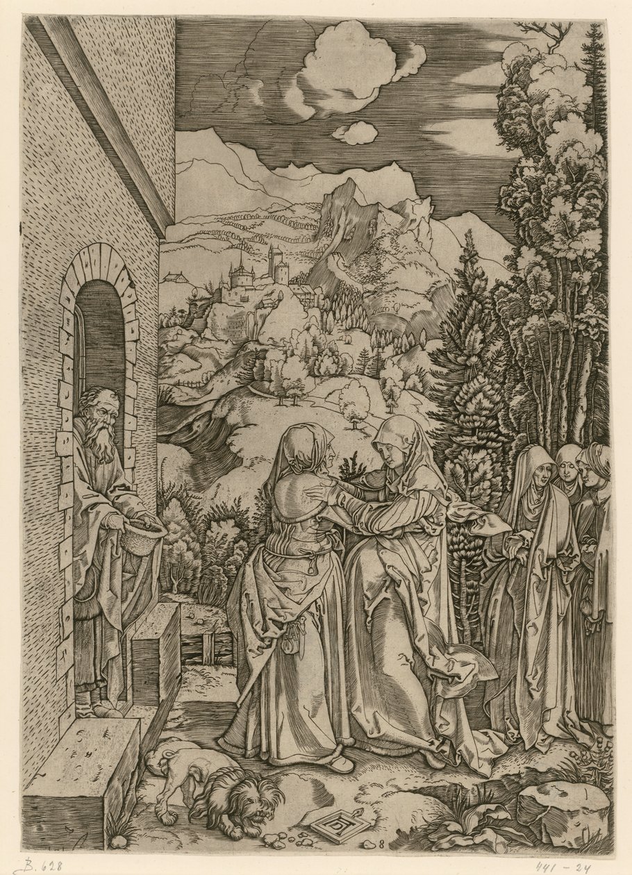 Besøgelsen (Marias liv) af Albrecht Dürer