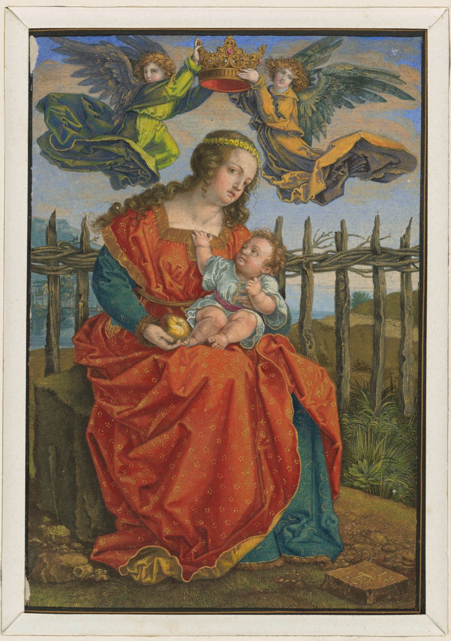 Jomfruen kronet af to engle af Albrecht Dürer