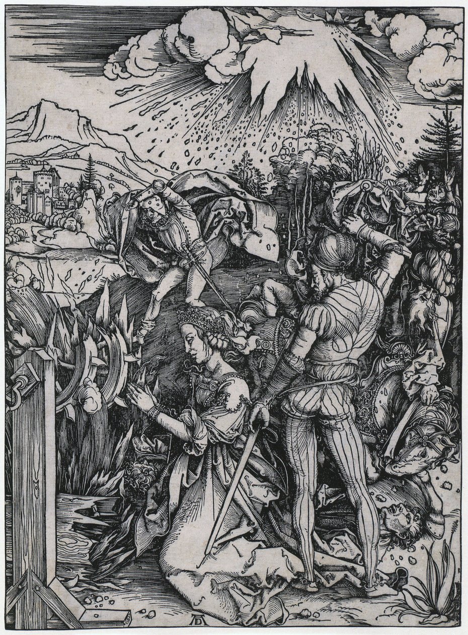 Den hellige Katarinas martyrium af Albrecht Dürer