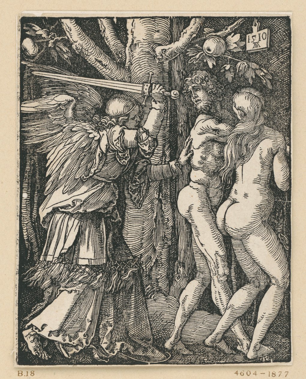 Fordrivelsen fra Paradiset (Den lille passion) af Albrecht Dürer