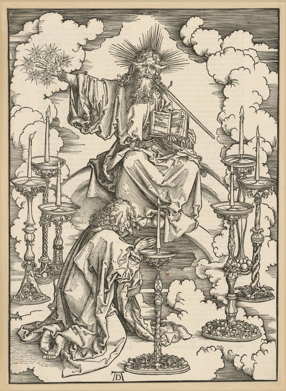 Visionen af de syv lysestager (Apokalypsen) af Albrecht Dürer