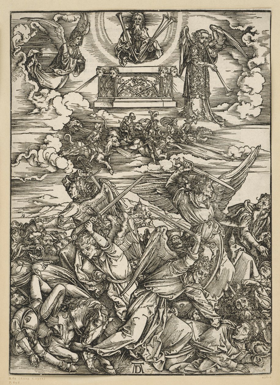 De fire hævnengle (Apokalypsen) af Albrecht Dürer