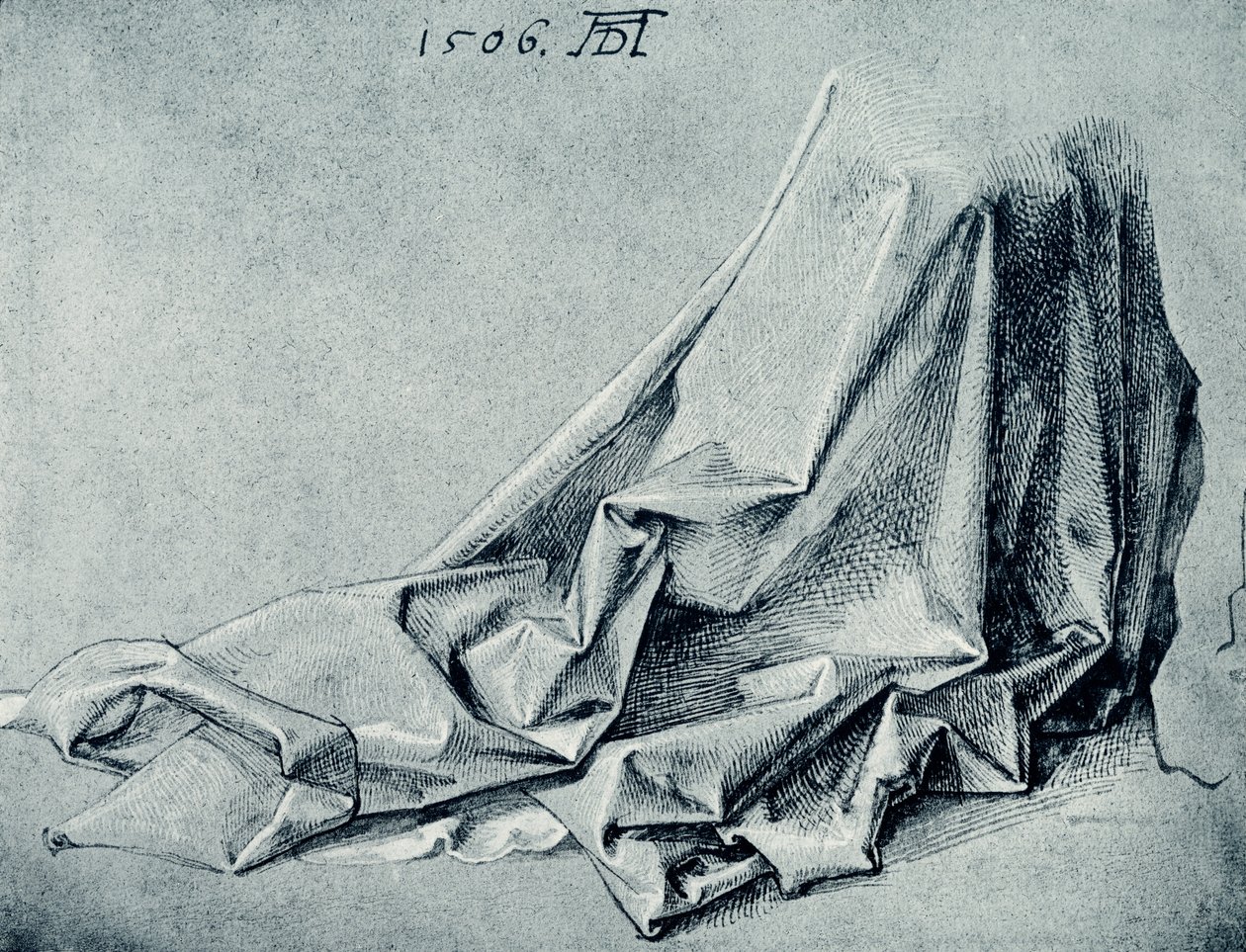 Draperi undersøgelse af Albrecht Dürer