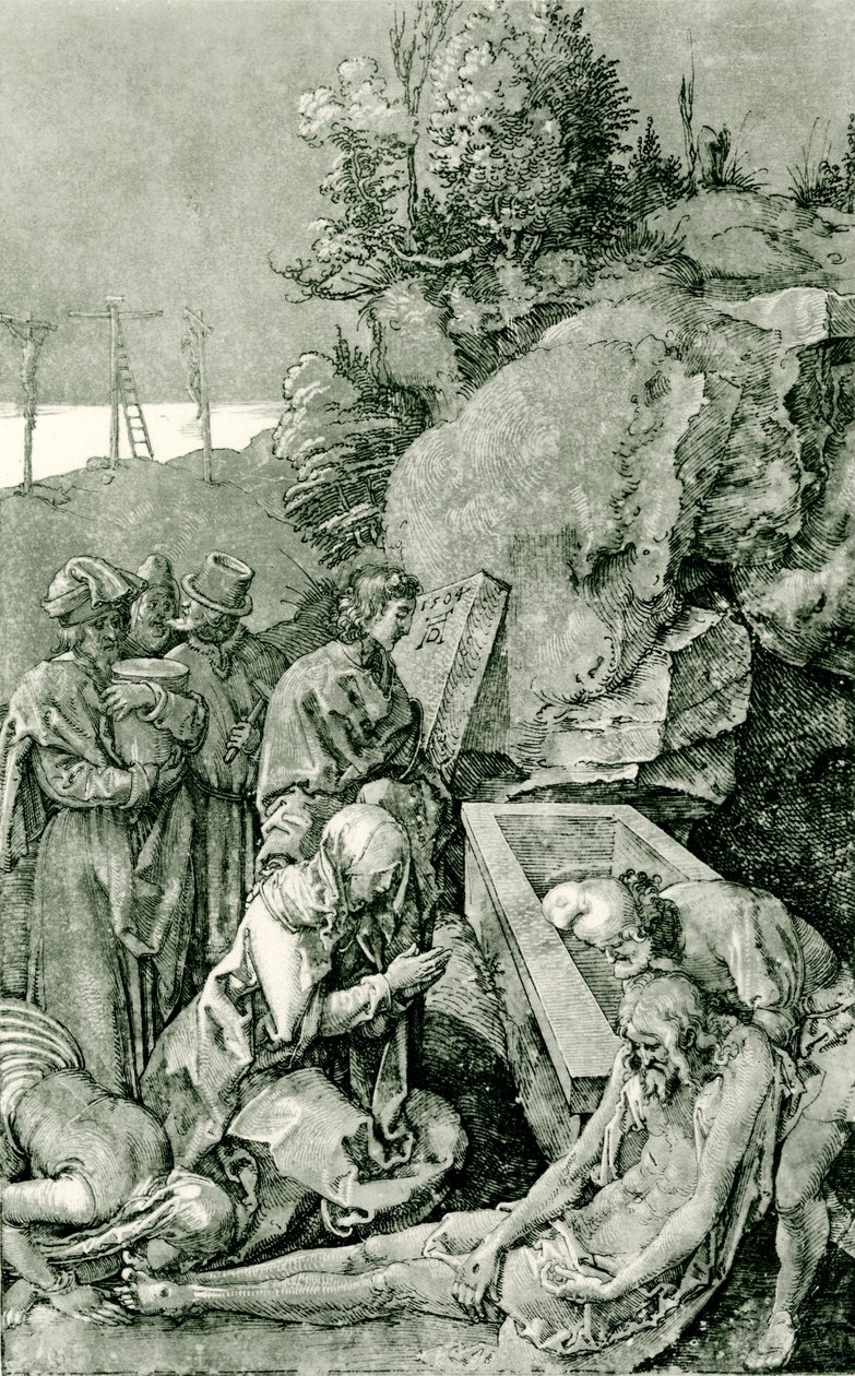 Kristi begravelse af Albrecht Dürer