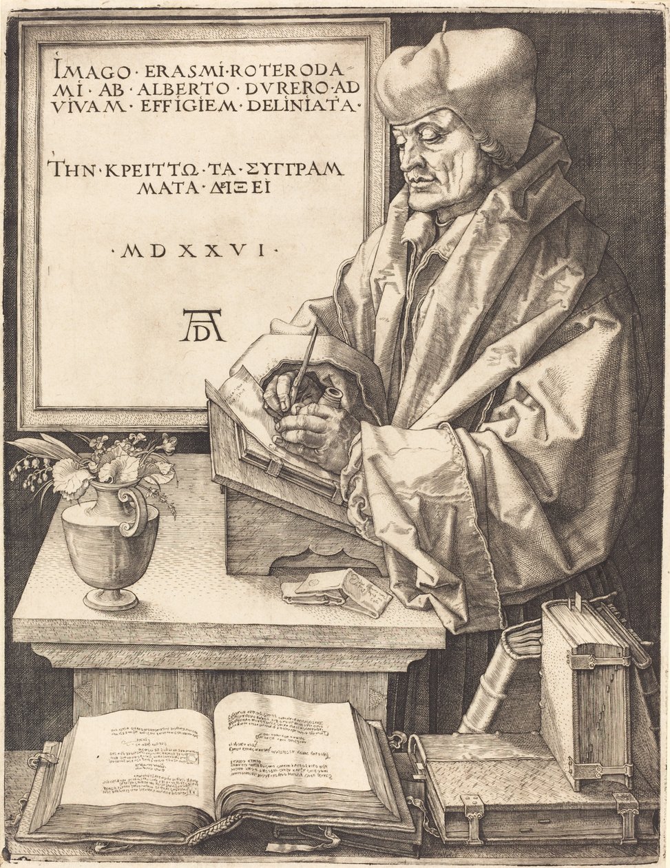 Erasmus af Rotterdam af Albrecht Dürer