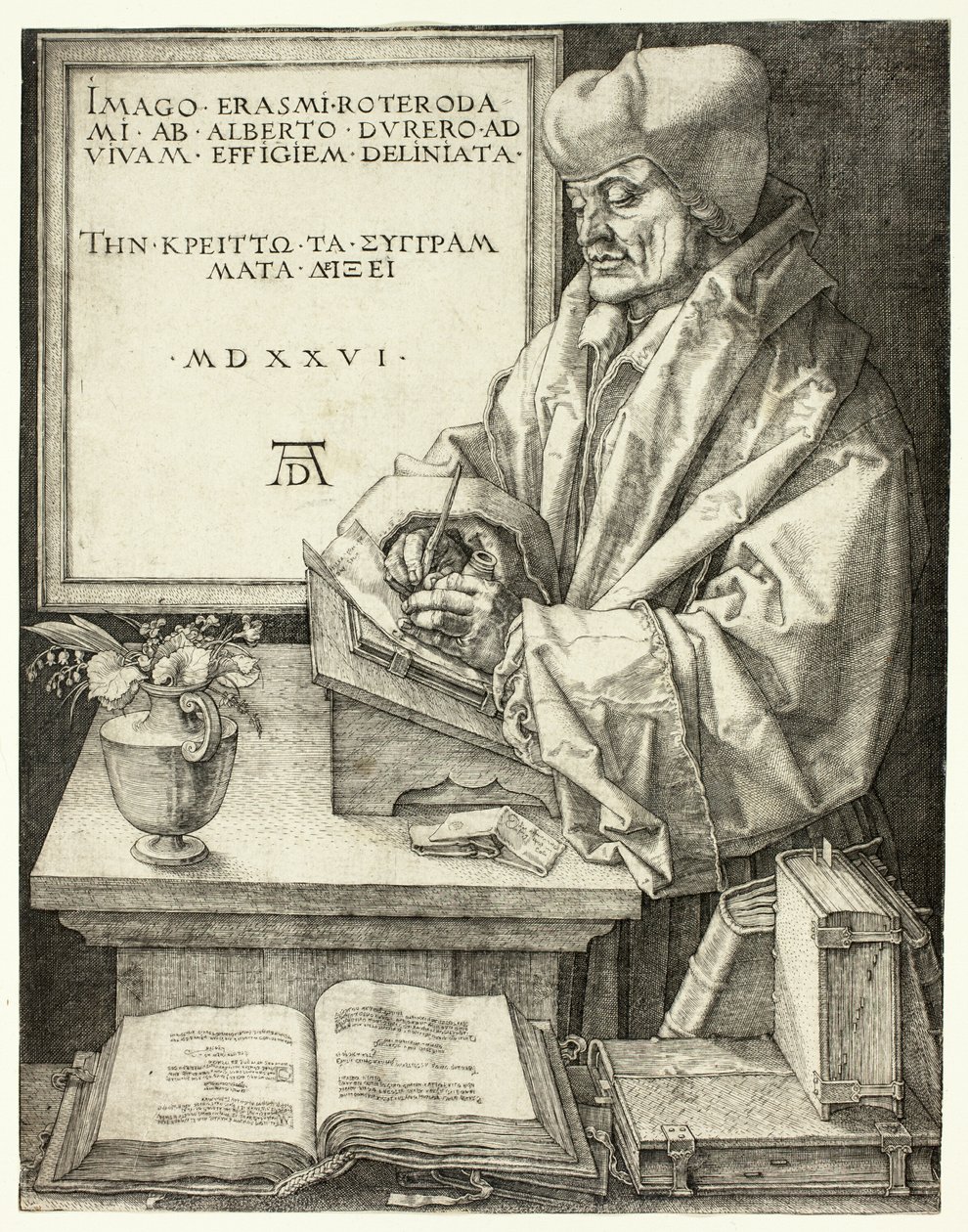 Erasmus af Rotterdam af Albrecht Dürer