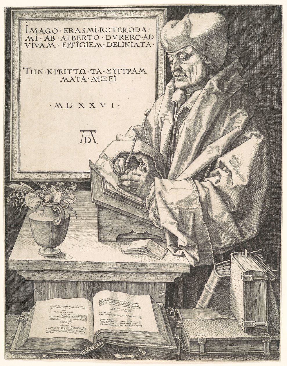 Erasmus af Rotterdam af Albrecht Dürer