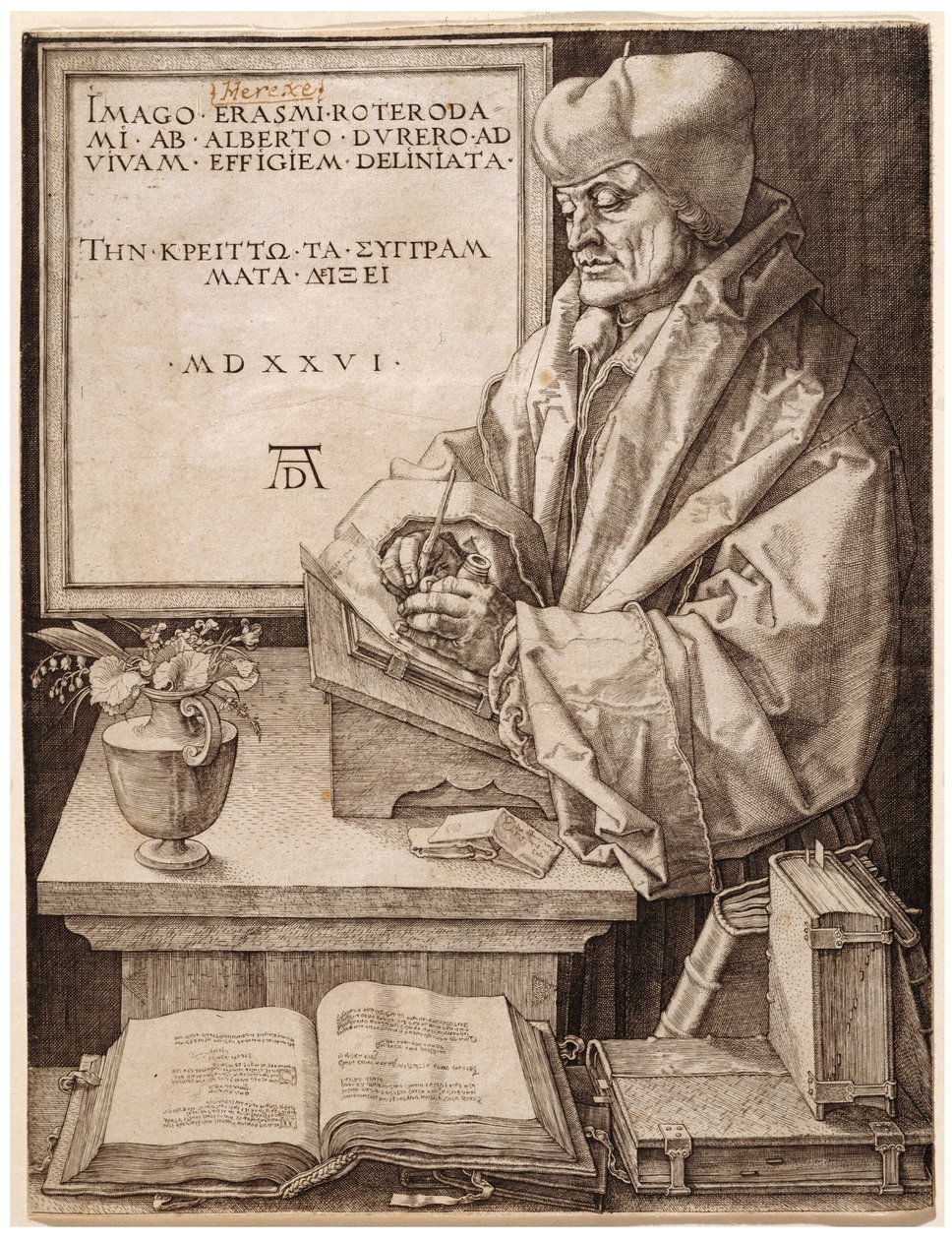 Erasmus fra Rotterdam af Albrecht Dürer