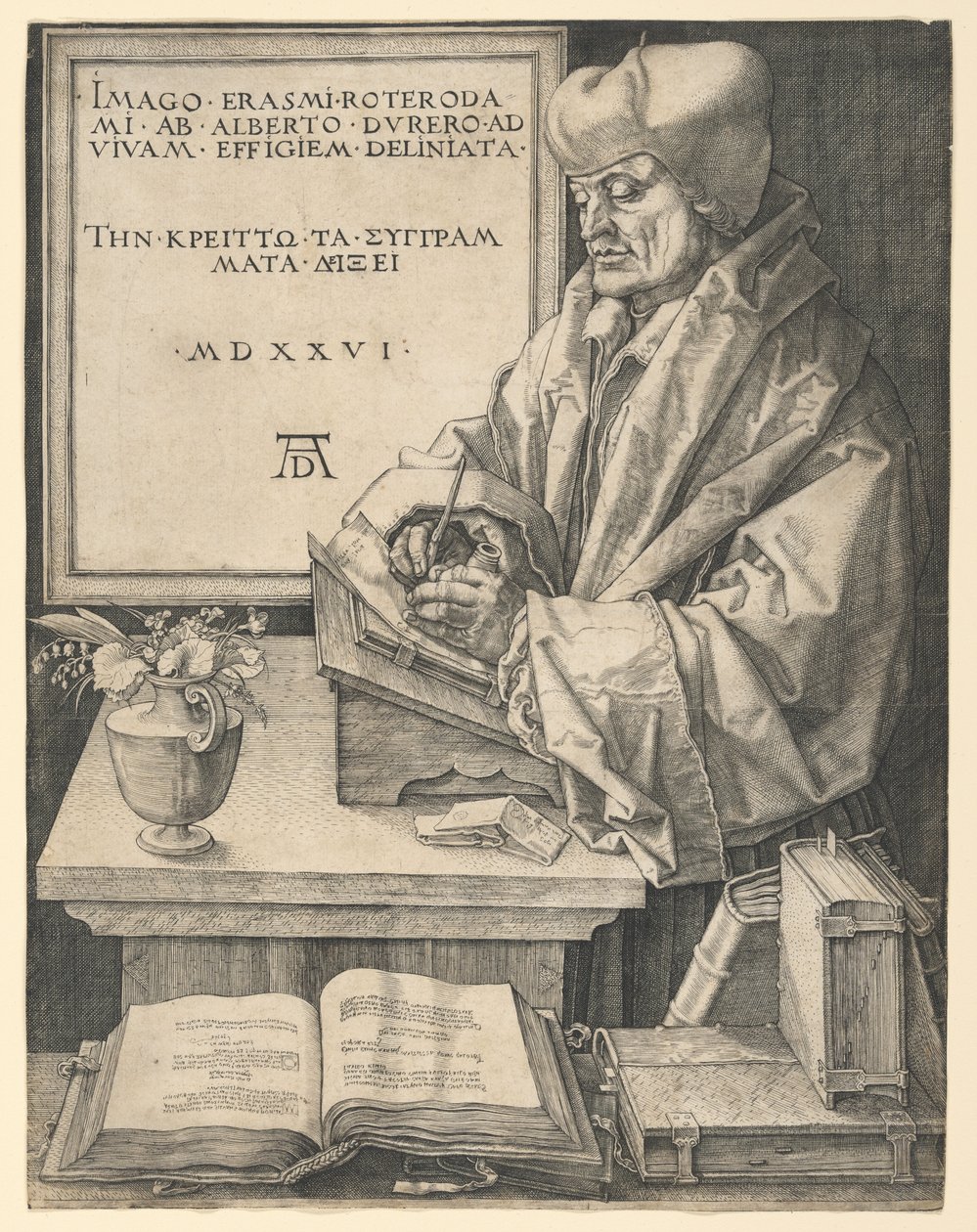 Erasmus af Rotterdam af Albrecht Dürer