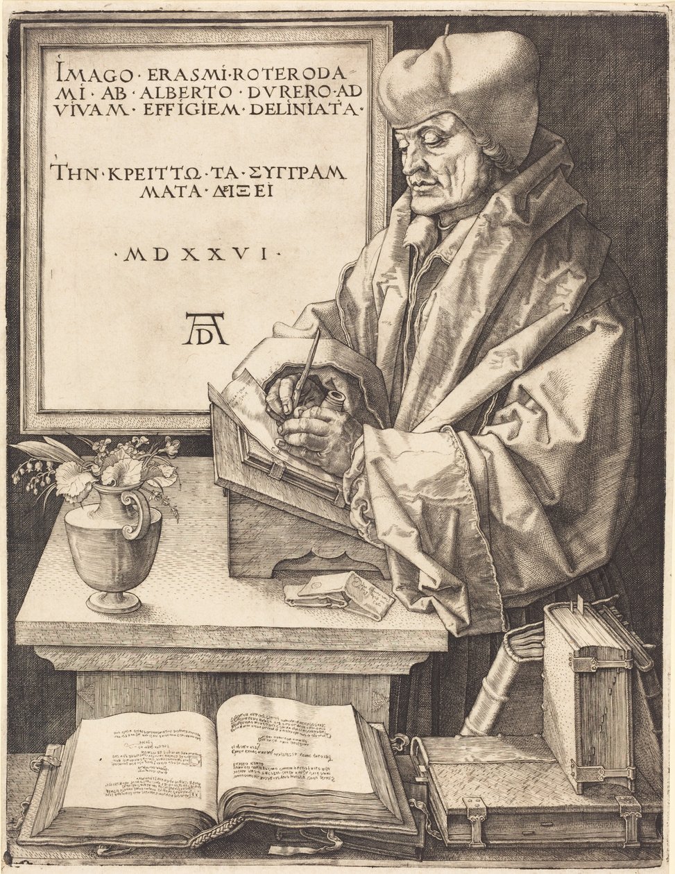 Erasmus af Rotterdam af Albrecht Dürer