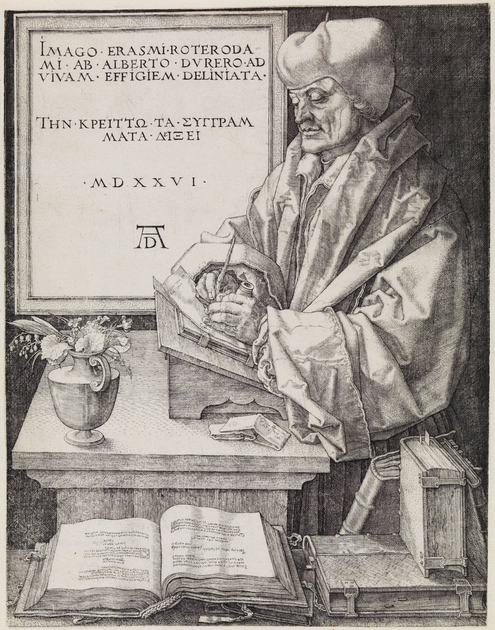 Erasmus af Rotterdam af Albrecht Dürer