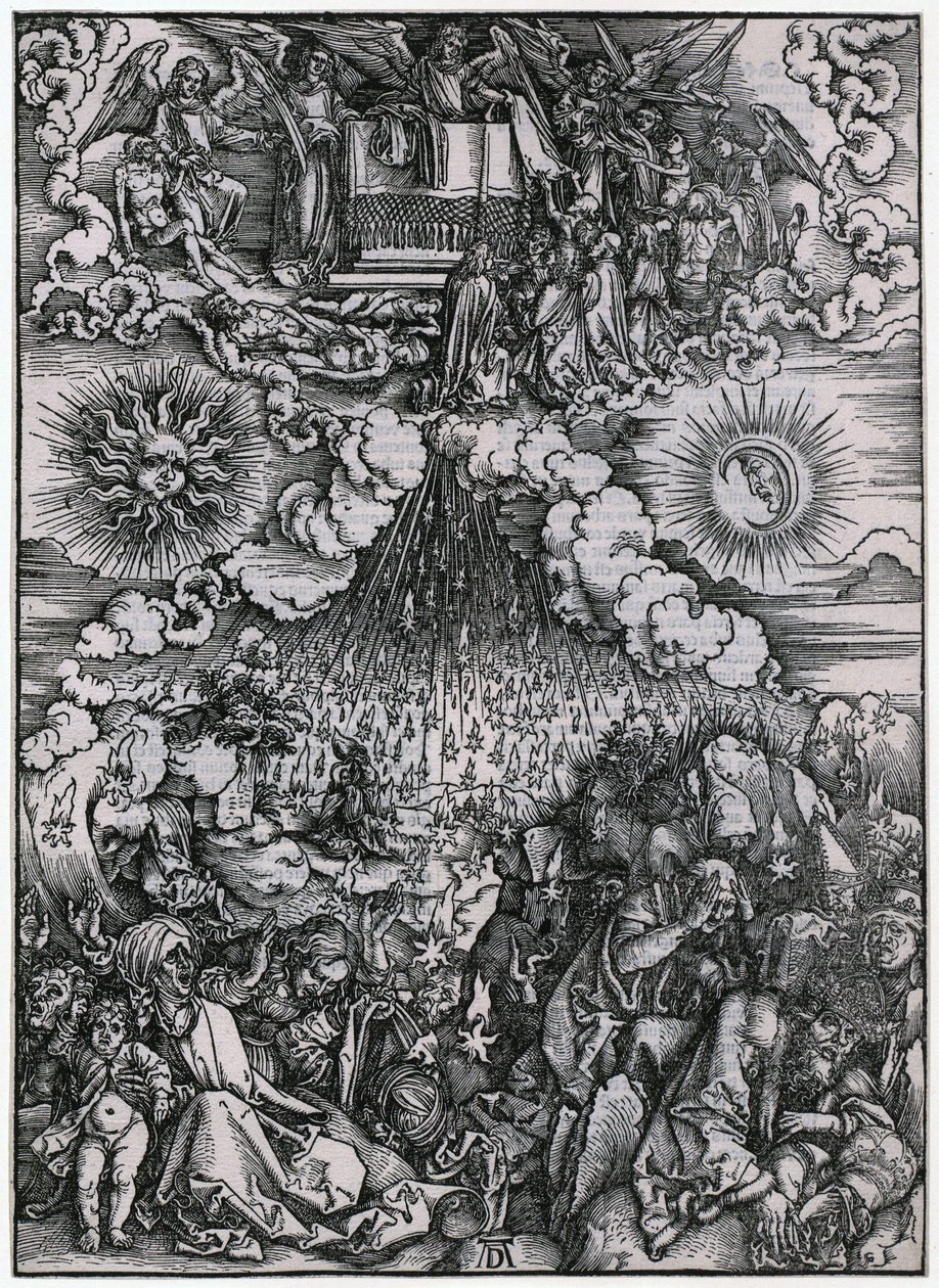 Åbningen af det femte og sjette segl, figur IV, blad 6 fra serien „Apokalypsen“ af Albrecht Dürer