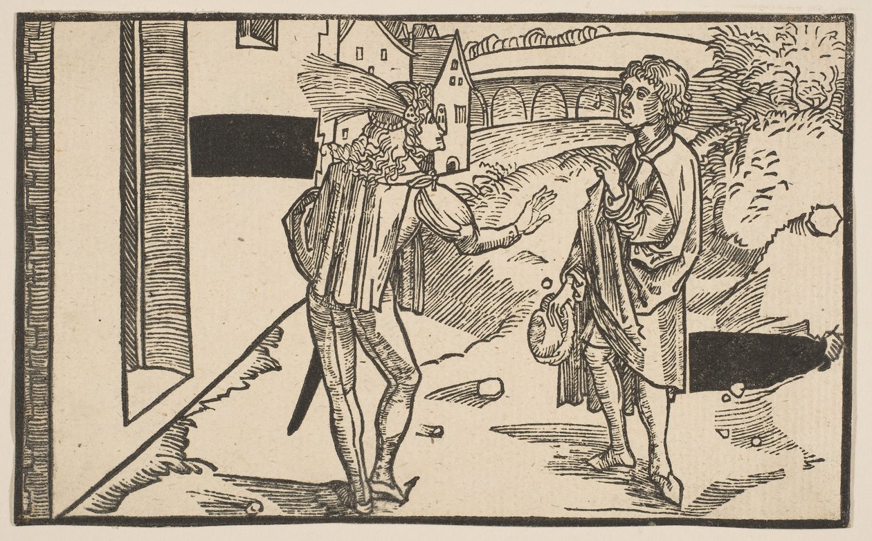 Eunuchus, fra The Comedie of Terence, genoptryk fra det 19. århundrede.n.d. af Albrecht Dürer