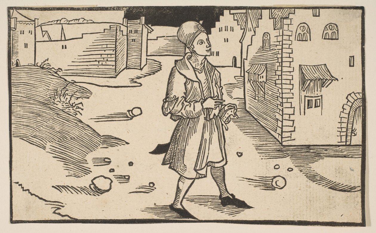 Eunuchus, fra The Comedie of Terence, genoptryk fra det 19. århundrede.n.d. af Albrecht Dürer