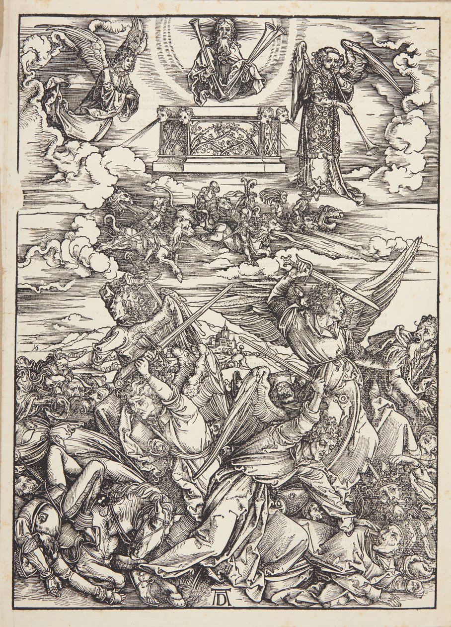 Fire hævnende engle fra Eufrat af Albrecht Dürer