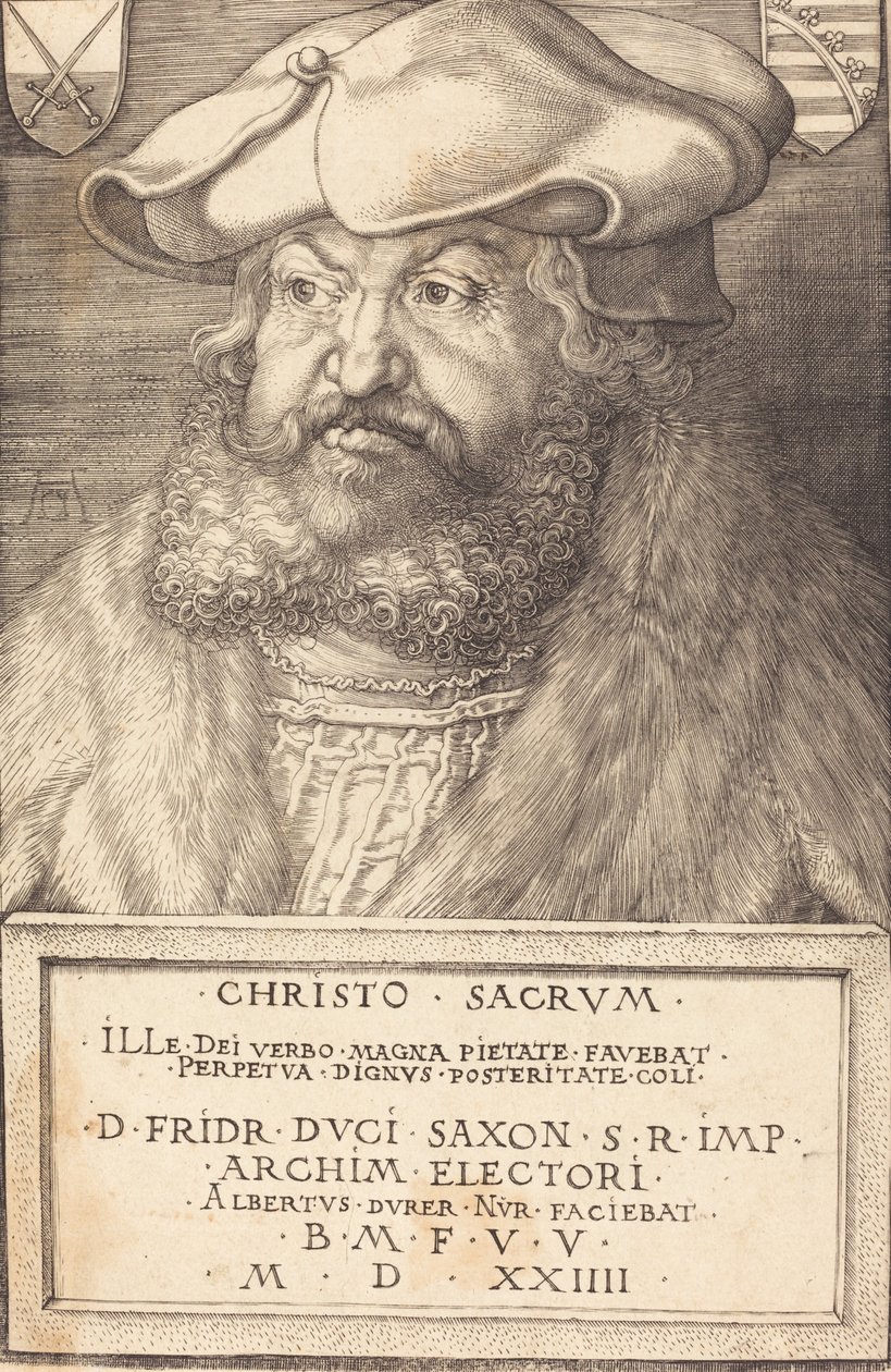 Frederik den Vise, Kurfyrste af Sachsen, 1524. af Albrecht Dürer