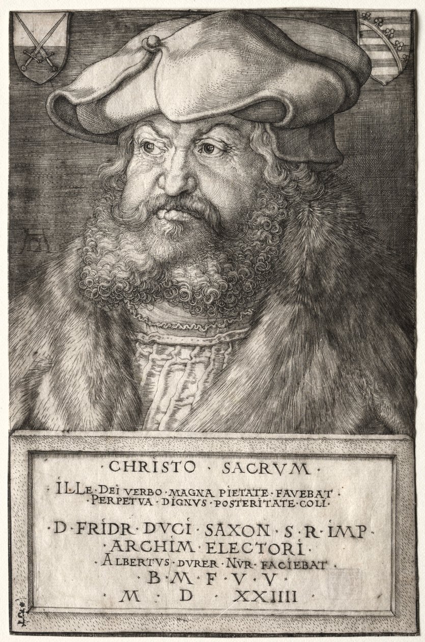 Frederik den Vise, Kurfyrste af Sachsen, 1524. af Albrecht Dürer