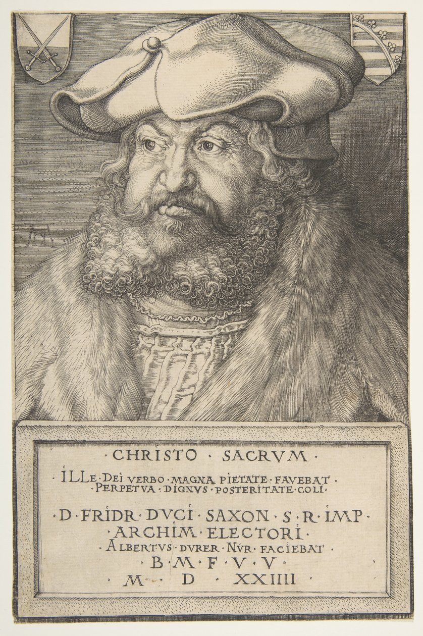 Frederik den Vise, Kurfyrste af Sachsen, 1524. af Albrecht Dürer