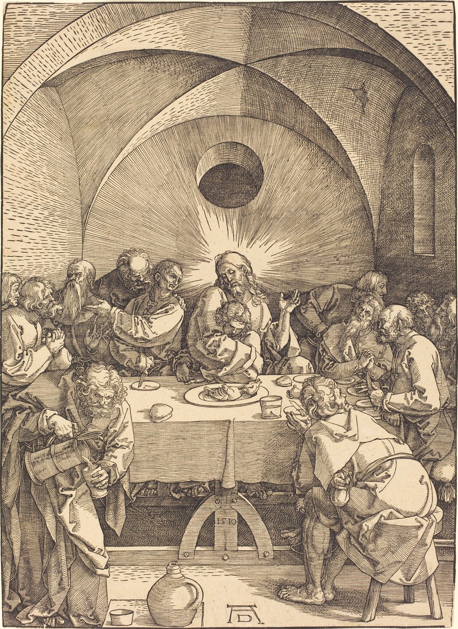 Fransk:  La Cène Den store passion: 01. Den sidste nadver af Albrecht Dürer