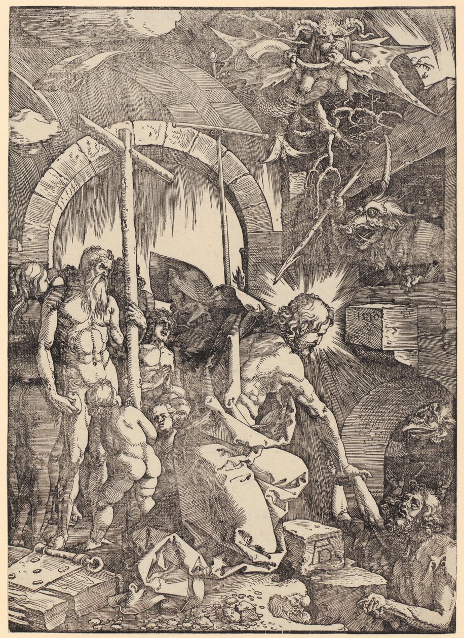 Kristi piskning, blad 5 i serien »Den store passion« af Albrecht Dürer