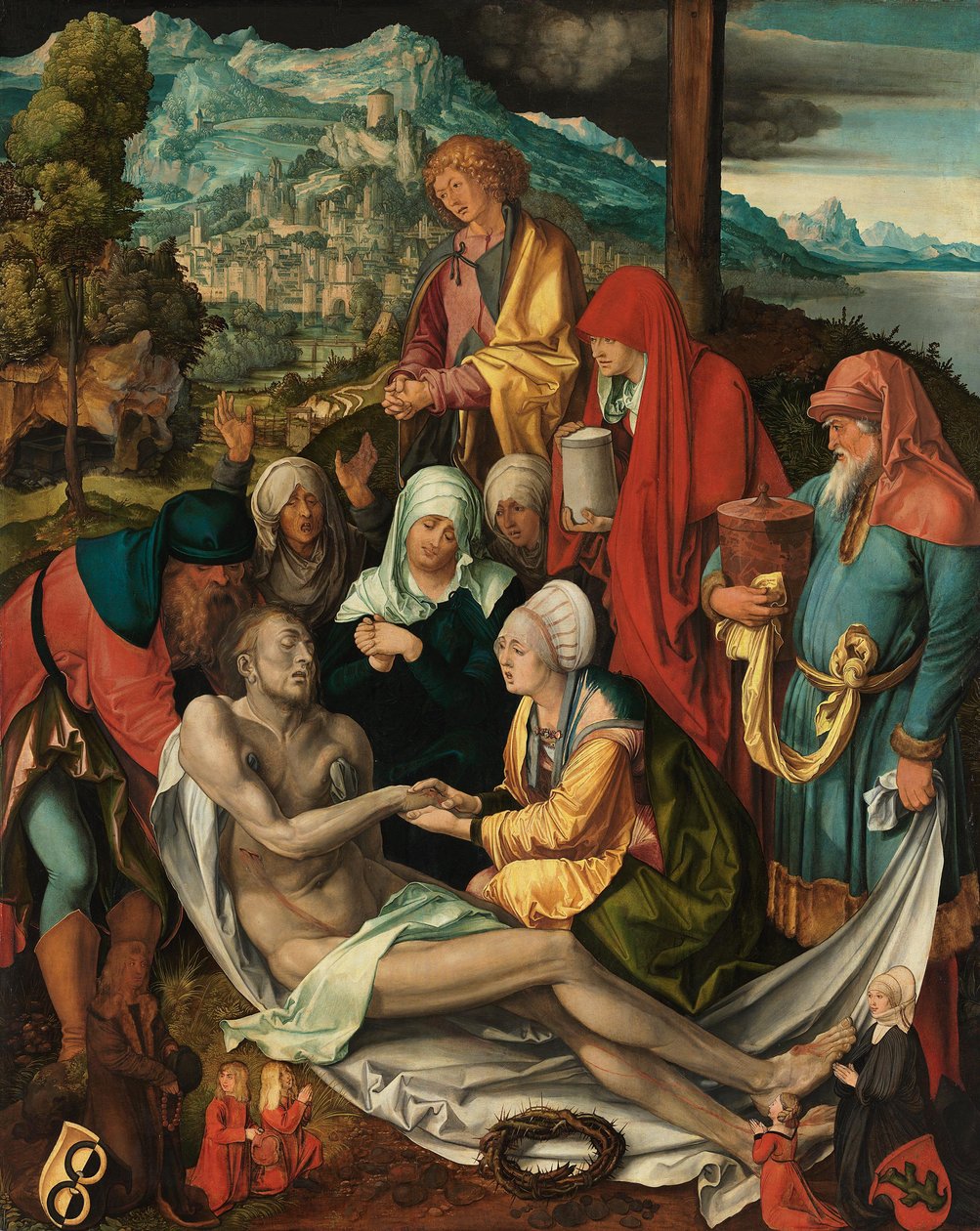Tysk: Beweinung Christi ("Glimsche Beweinung") Klagesang over Kristus af Albrecht Dürer