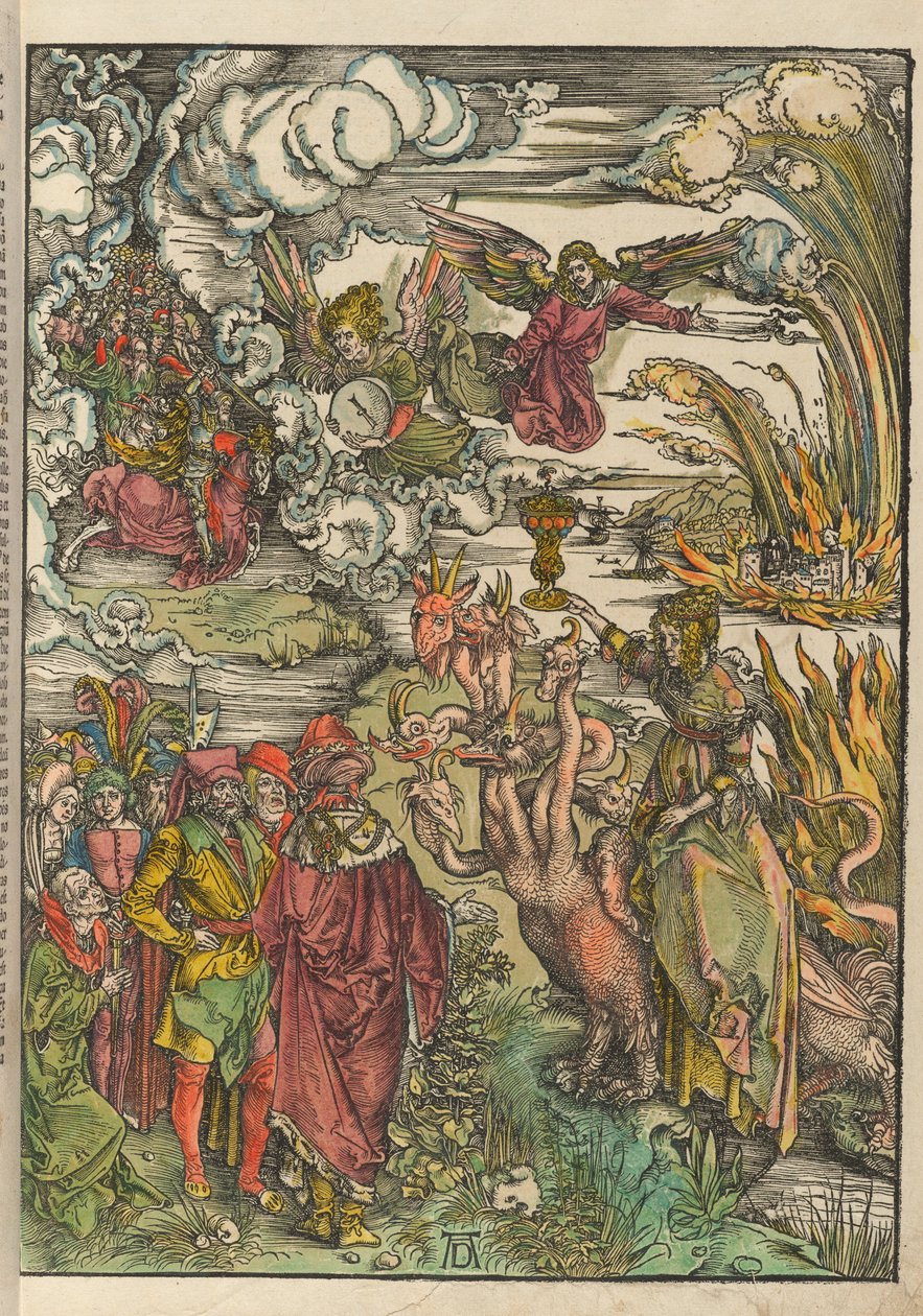 Tysk: Die babylonische Hure Babylons skøge af Albrecht Dürer