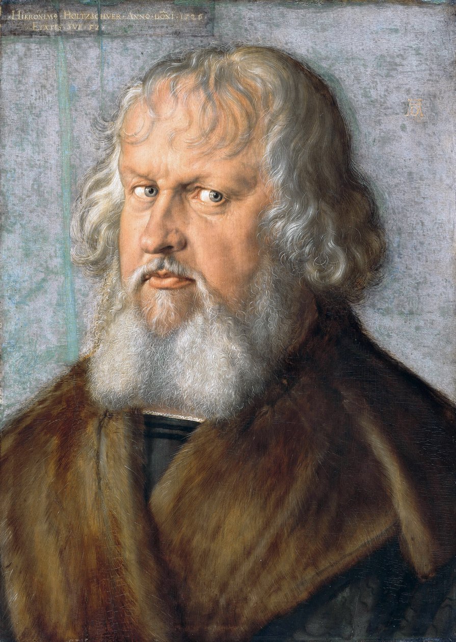 Tysk: Hieronymus Holzschuher (1469-1529) Portræt af Hieronymus Holzschuher af Albrecht Dürer