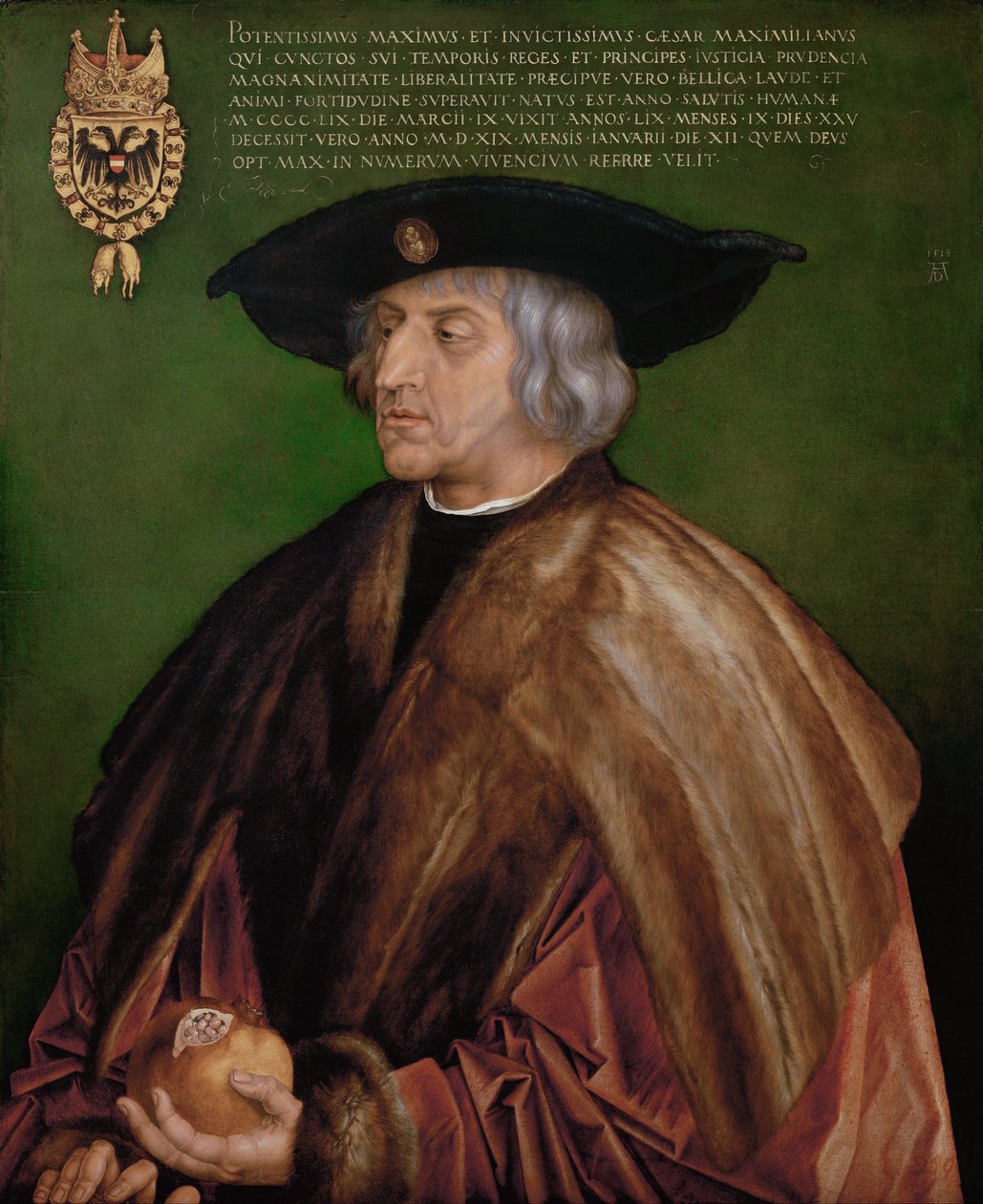 Tysk: Kaiser Maximilian I. Kejser Maximilian I af Albrecht Dürer