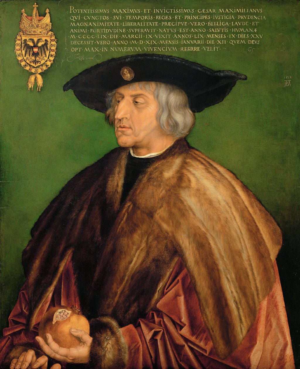 Tysk: Kaiser Maximilian I. Maximilian I, tysk-romersk kejser af Albrecht Dürer