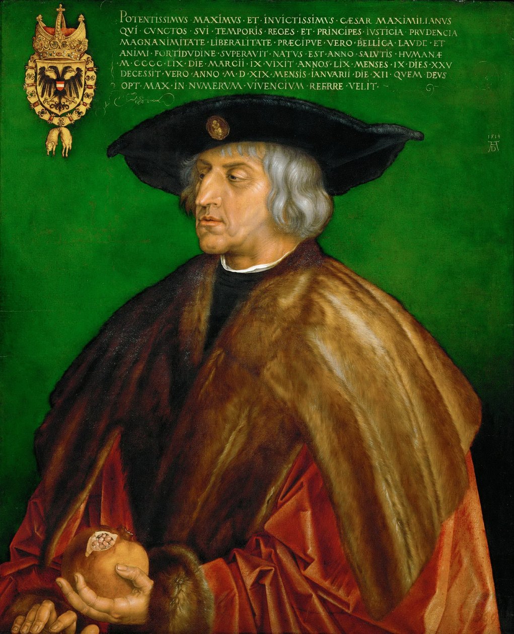 Tysk: Kaiser Maximilian I. Maximilian I, tysk-romersk kejser af Albrecht Dürer