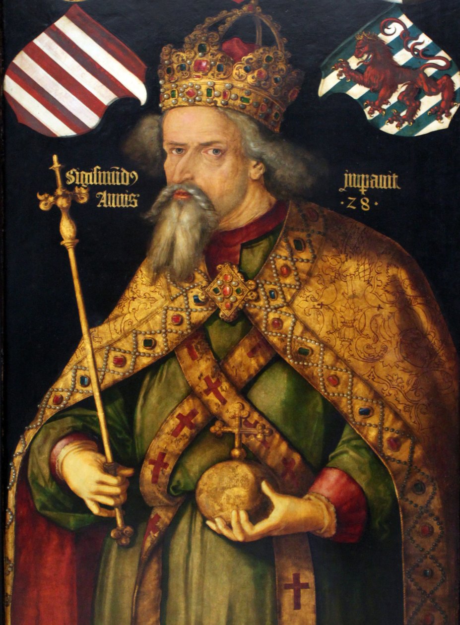 Tysk: Kaiser Sigismund Kejser Sigismund (1368-1437) af Albrecht Dürer