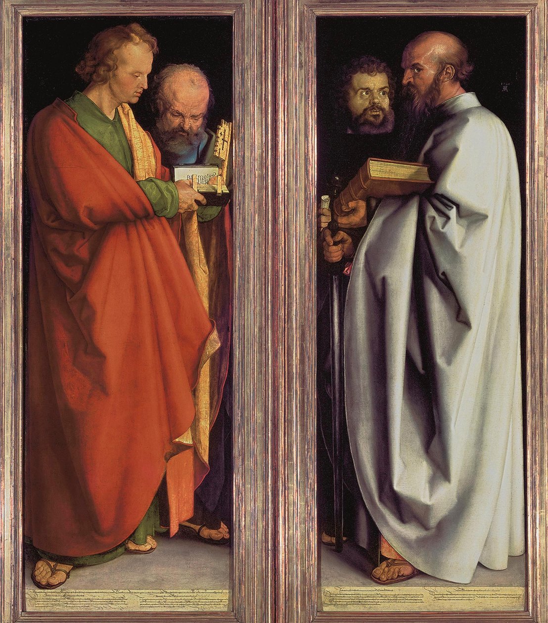 Tysk: Vier Apostel De fire apostle af Albrecht Dürer