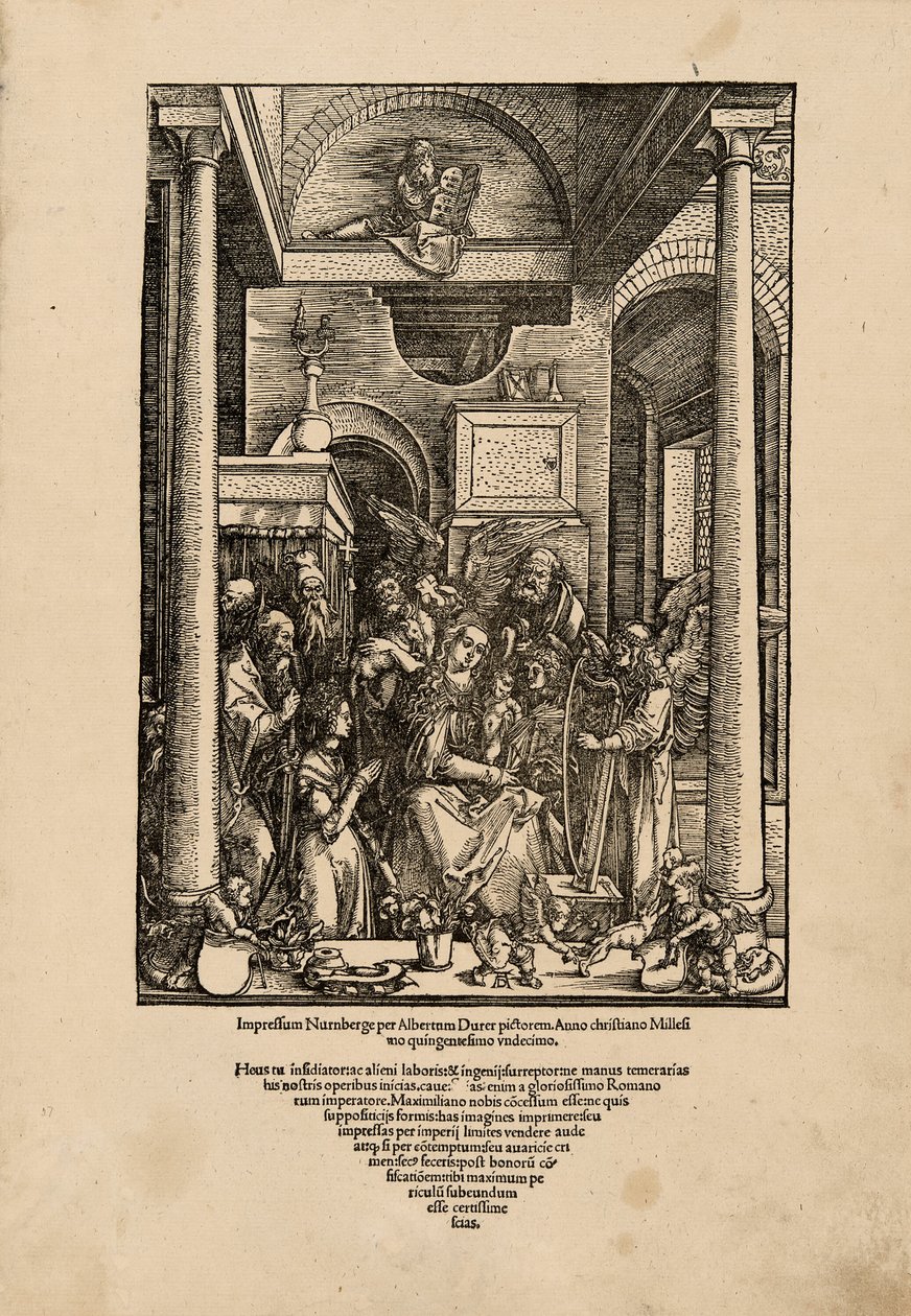 Glorification of the Virgin, fra The Life of the Virgin af Albrecht Dürer