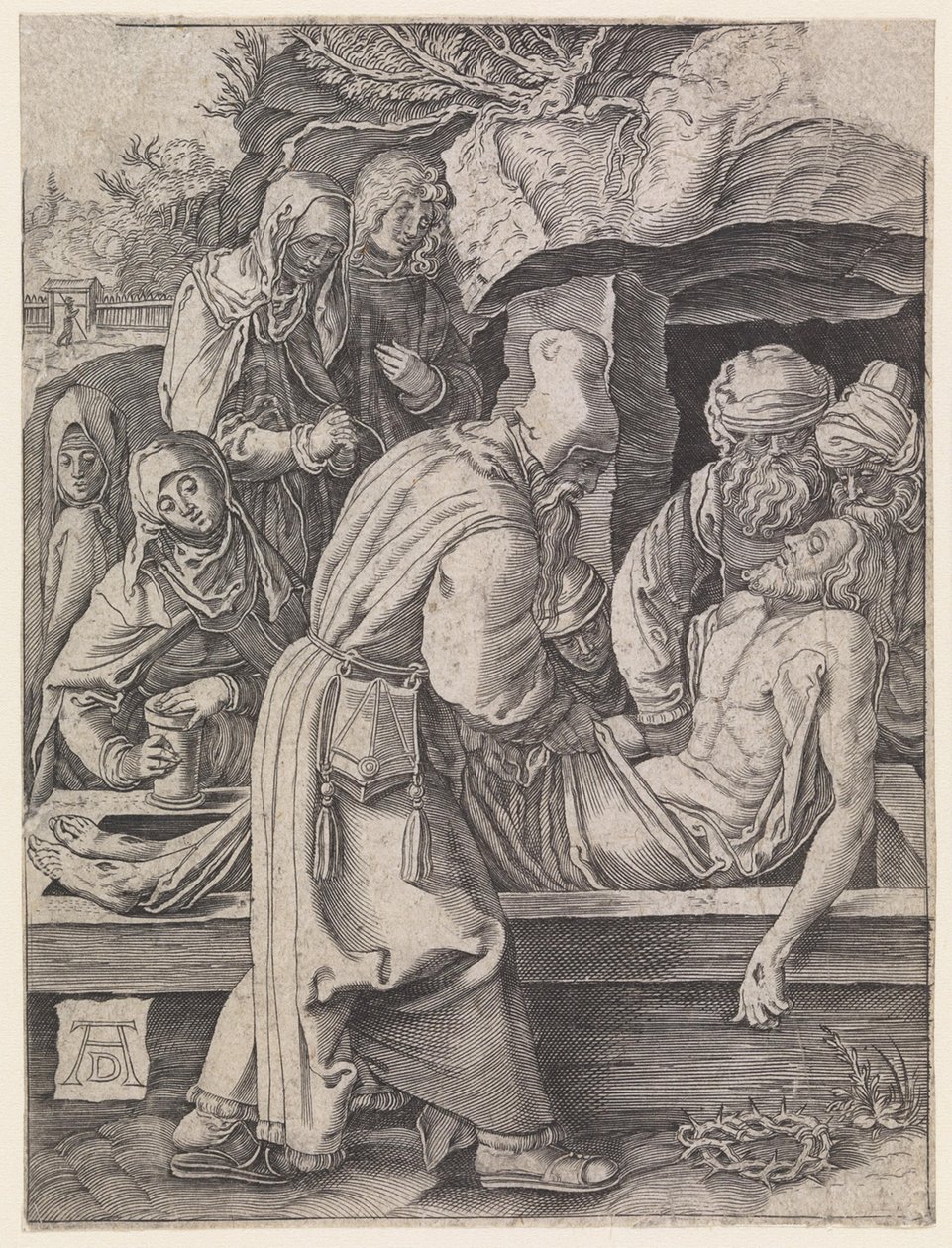 Kristi begravelse af Albrecht Dürer