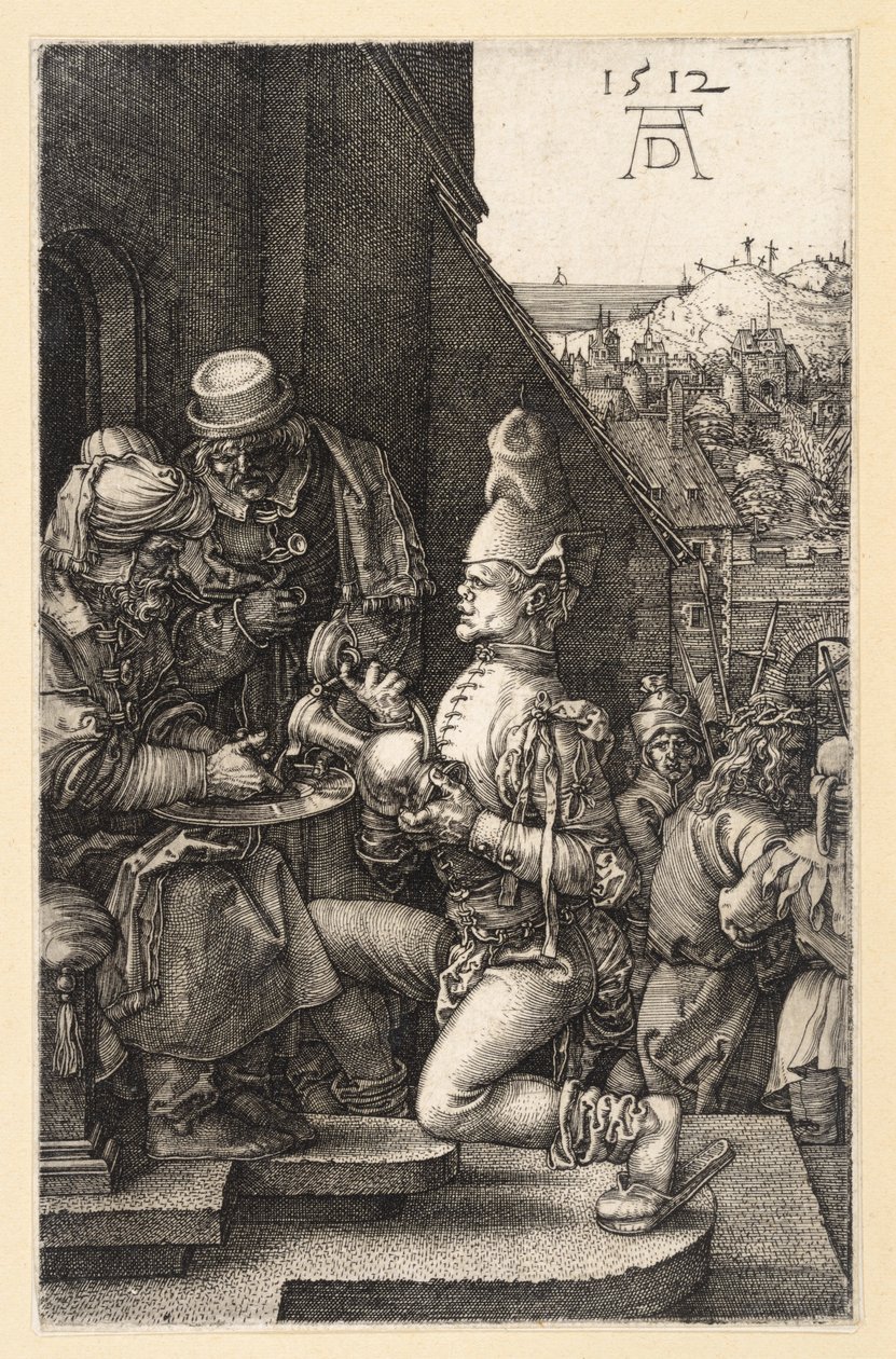 Pilatus vasker sine hænder (Kobberstikspassionen) af Albrecht Dürer