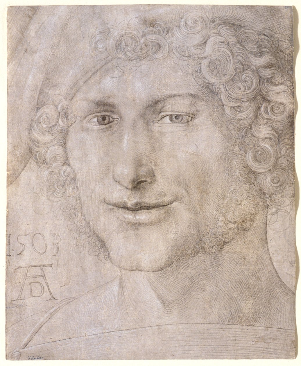 Hoved af en ung mand af Albrecht Dürer