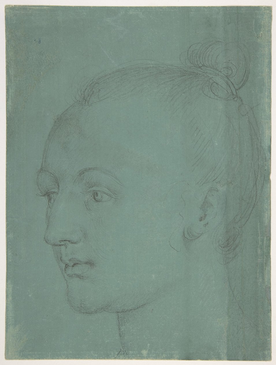 Hovedet af en ung kvinde af Albrecht Dürer
