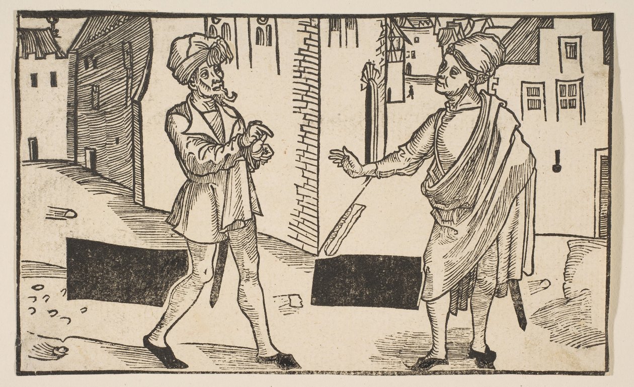 Hecyra, fra The Comedie of Terence, genoptryk fra det 19. århundrede.n.d. af Albrecht Dürer